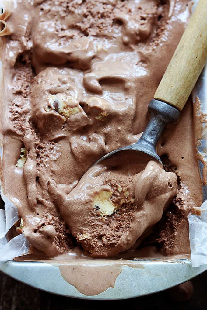 Мороженое из шоколадного печенья
